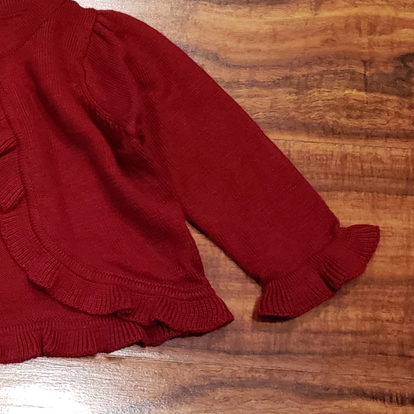 Gymboree NWT/EUC 0-3 months velour hoodie, bear cardigan and plaid bow headband - Picture 9 of 12